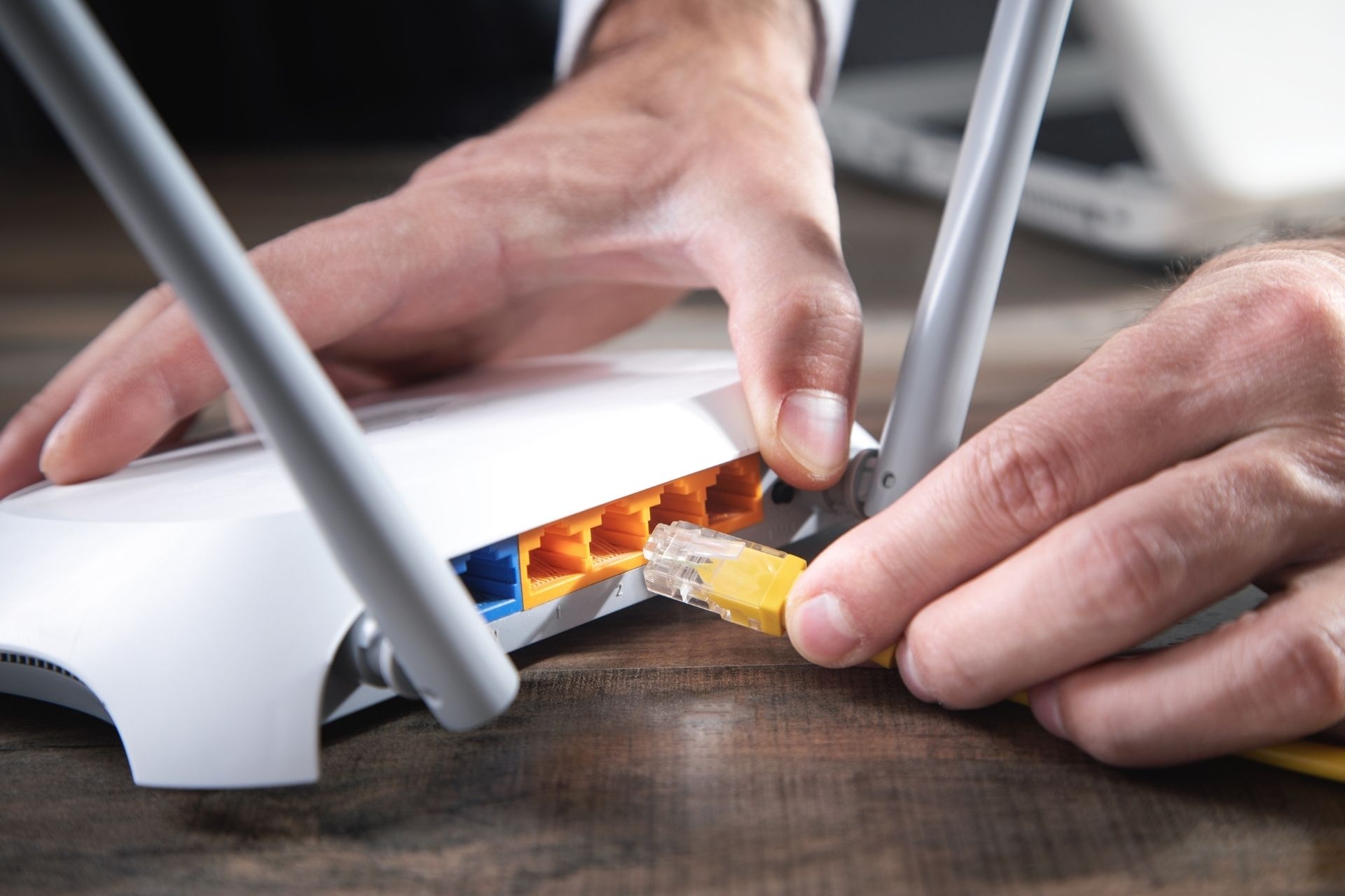 What measures are in place to ensure the privacy and data security of military personnel using fiber optic internet in their housing?