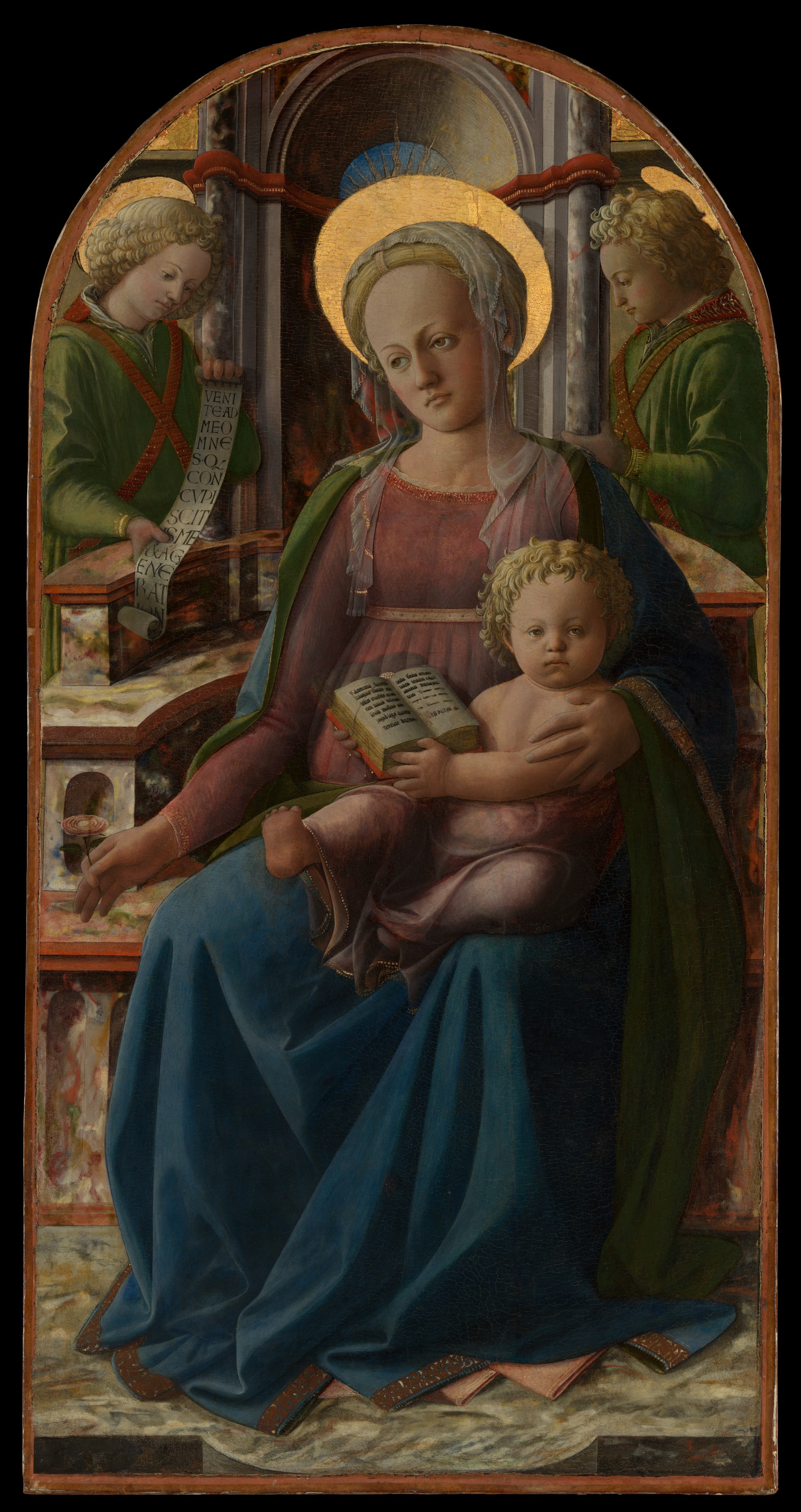 Madonna and Child Enthroned with Angels