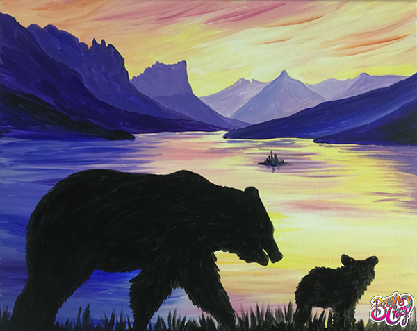 A work of art created by our painting class studio in Great Falls, MT