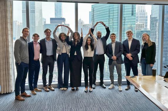 Group photo of the Fisher Real Estate Society