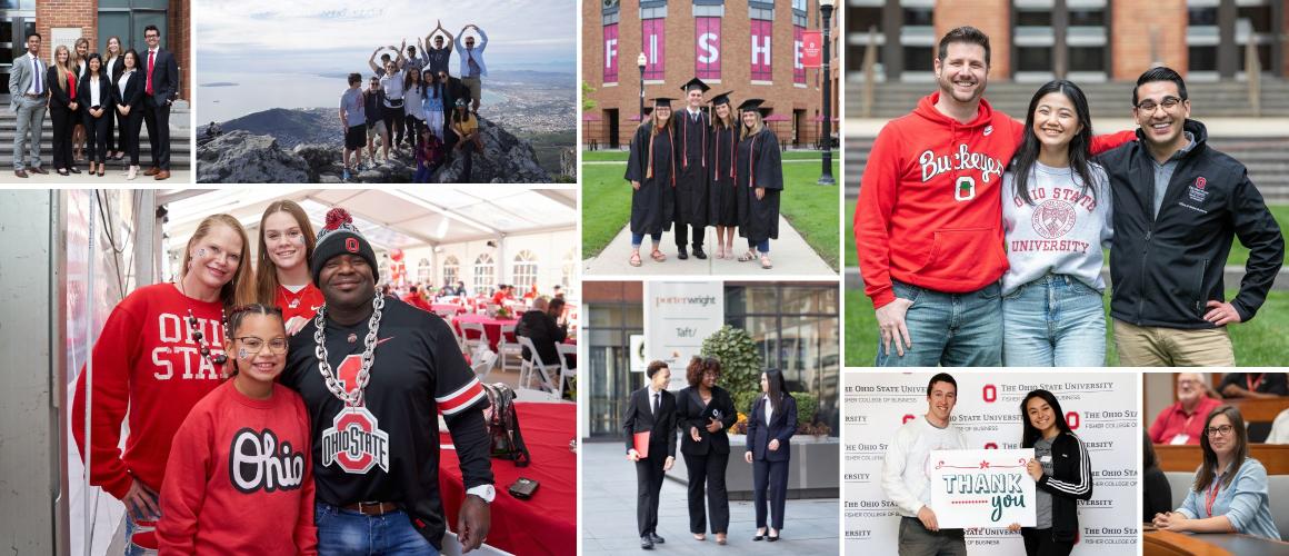 collage of photos of Ohio State alumni