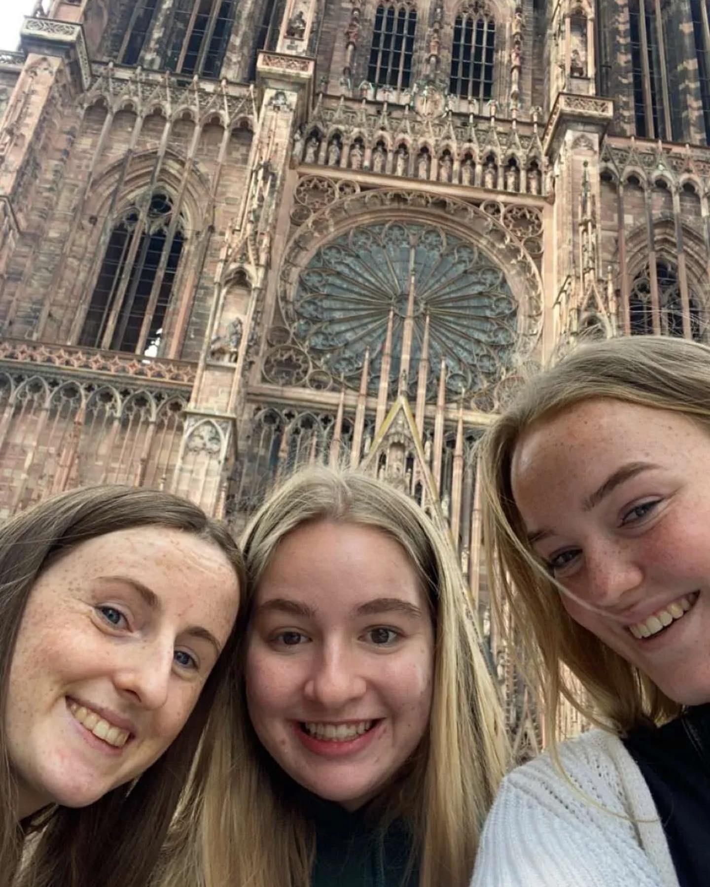 My friends from Ireland and I in front of the Cathedral on our Last Day