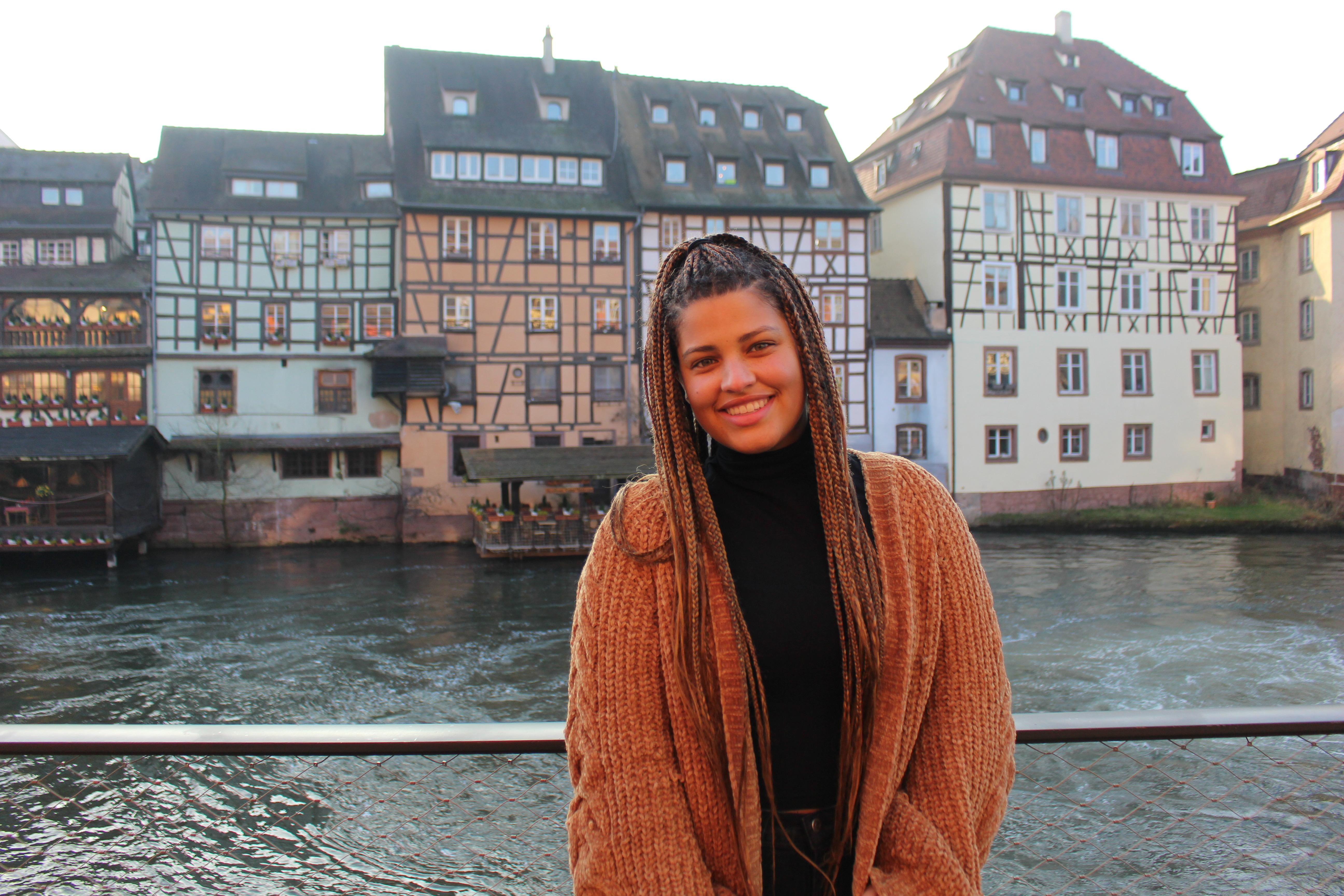 A picture of me in Strasbourg during my first week there. 