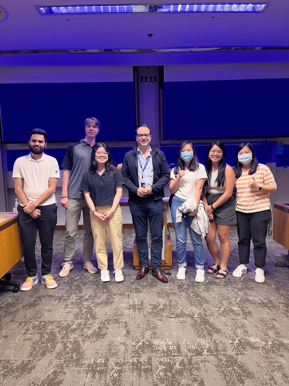 My supply chain group members & our prof!