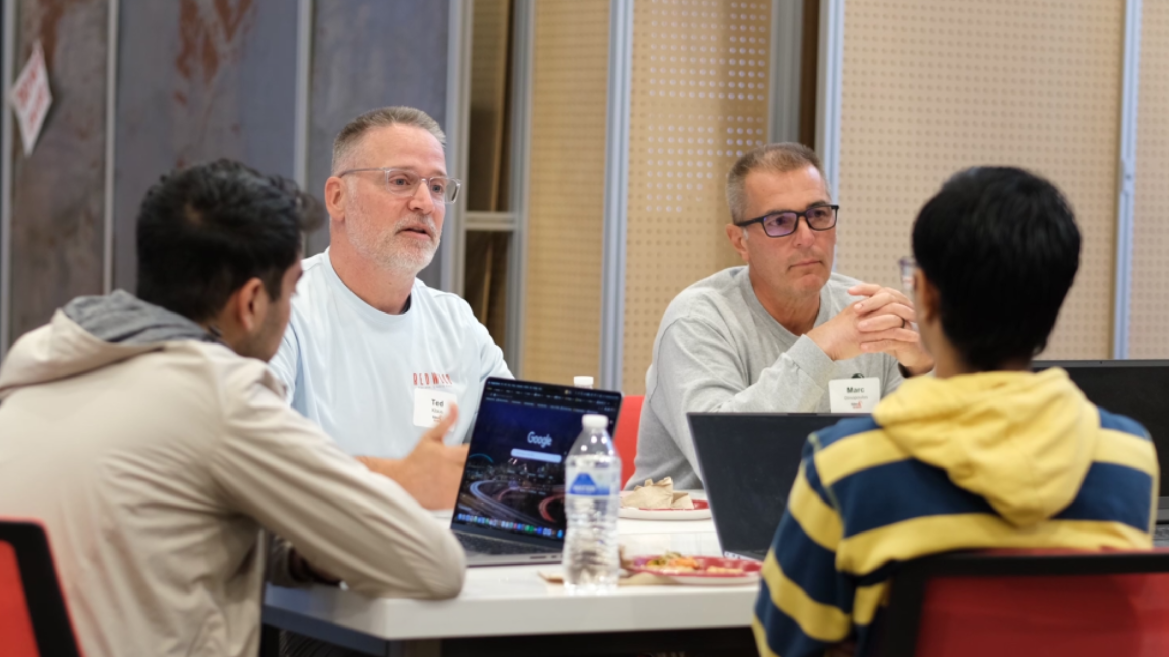 Students and sponsors working together