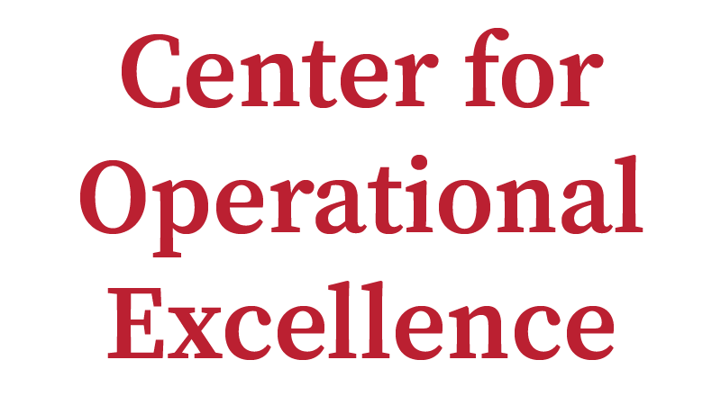 Center for Operational Excellence