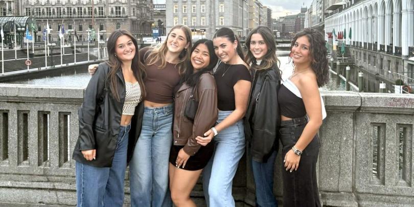 Group of OSU students in Hamburg, Germany