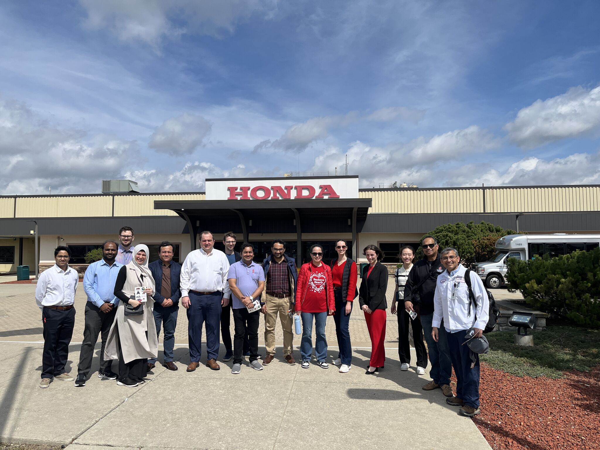 In front of Honda plant.