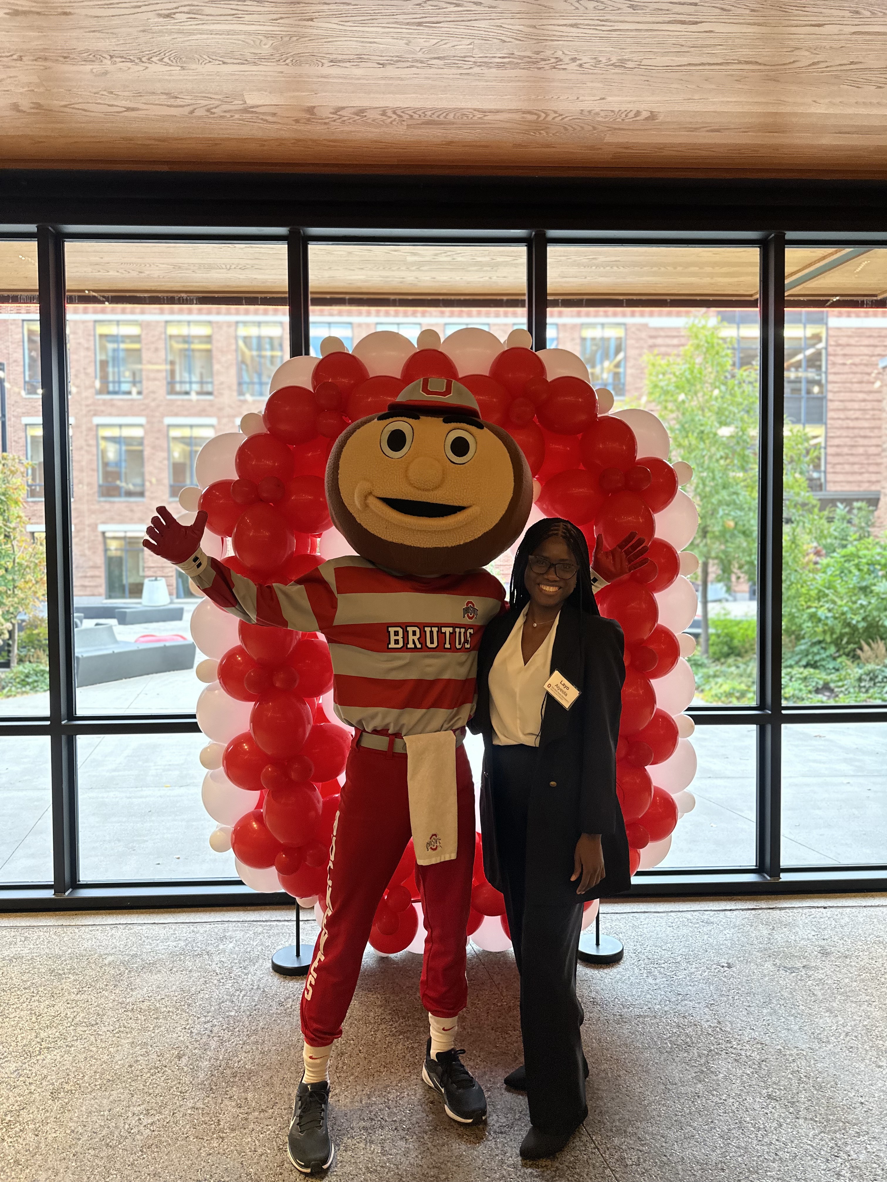Picture with Brutus Buckeye