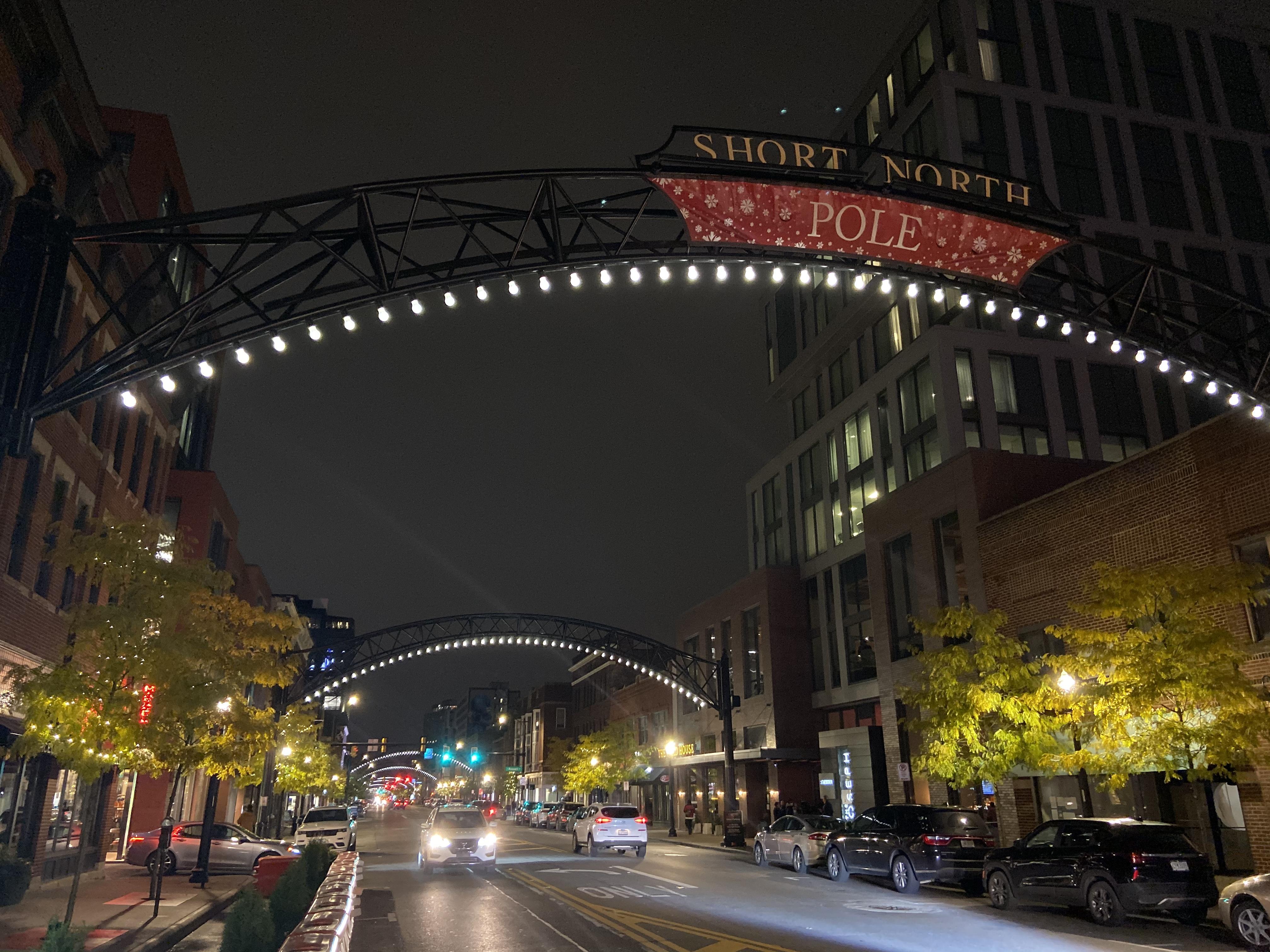 Short North Arts District, street view with arches