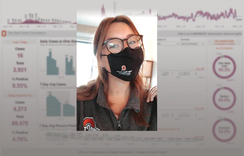 Sarah Cramer with Mask