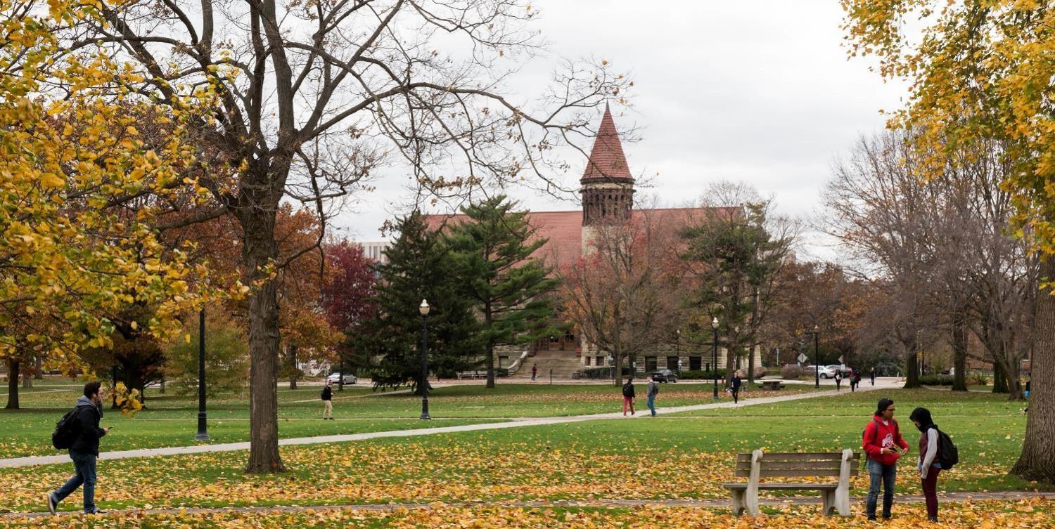 Ohio State Oval/Orton Hall in Autumn