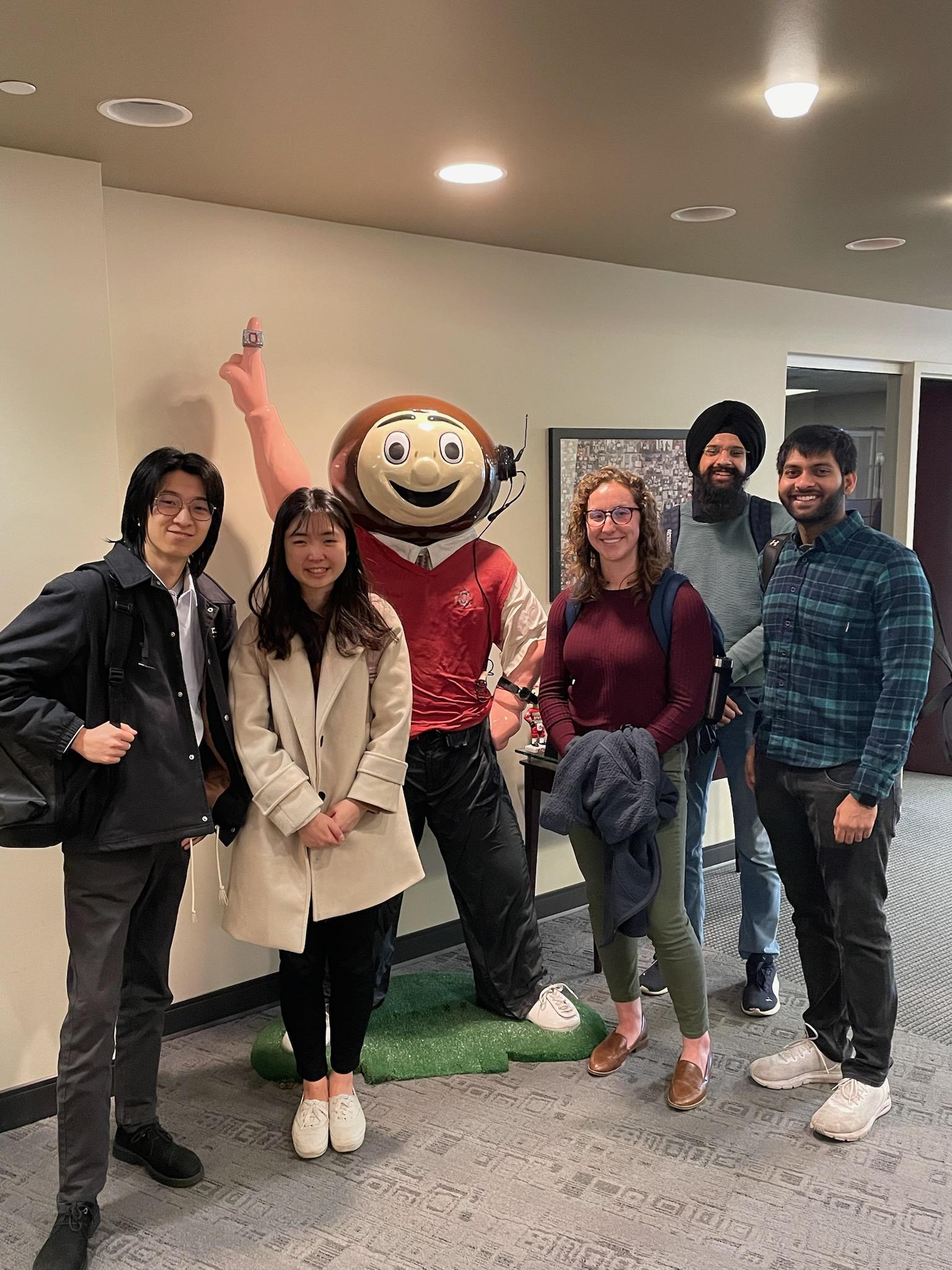 Picture of Group Project Team with Brutus