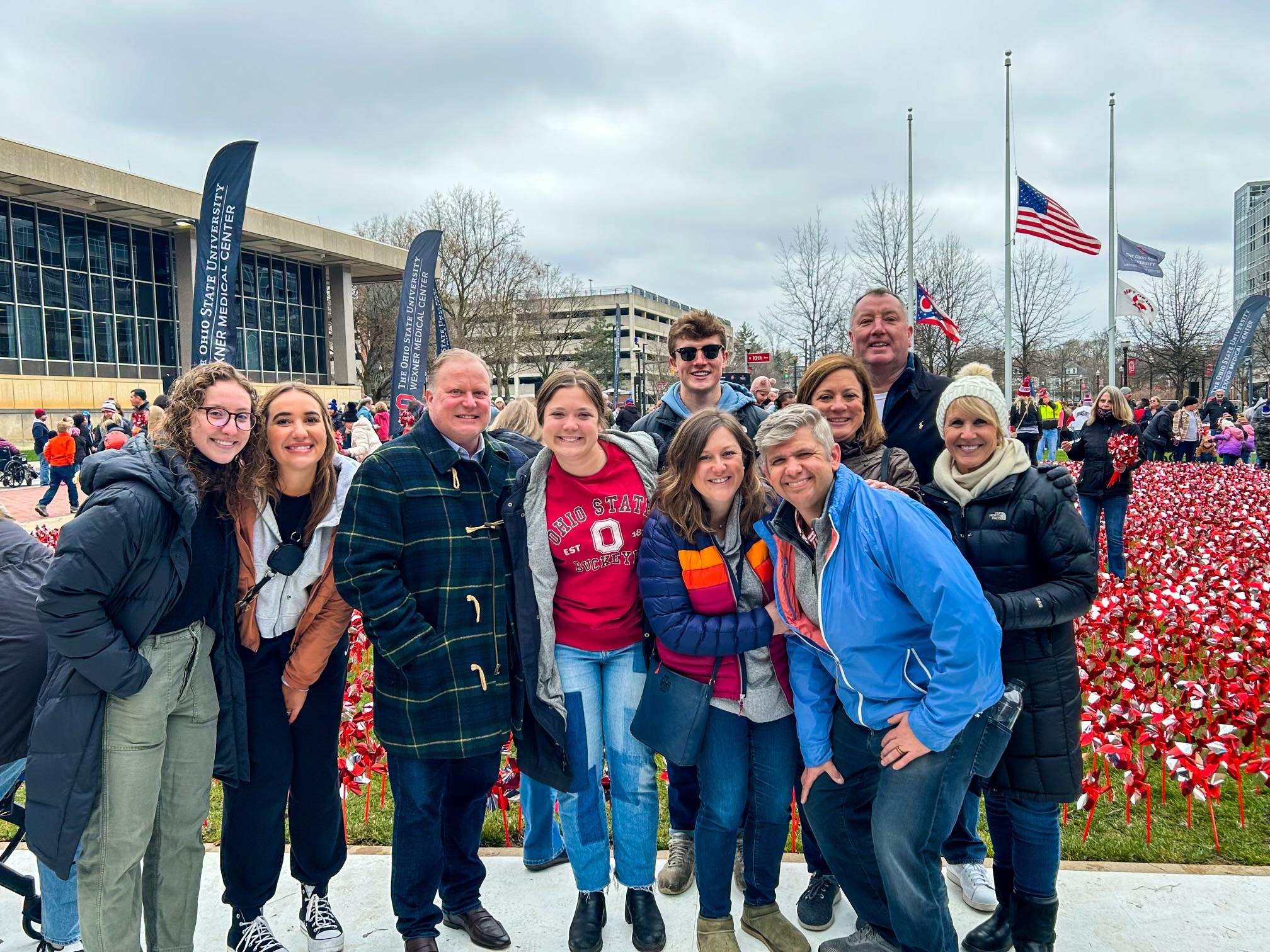 Picture of Group at the Ohio State Pinwheel Ceremony