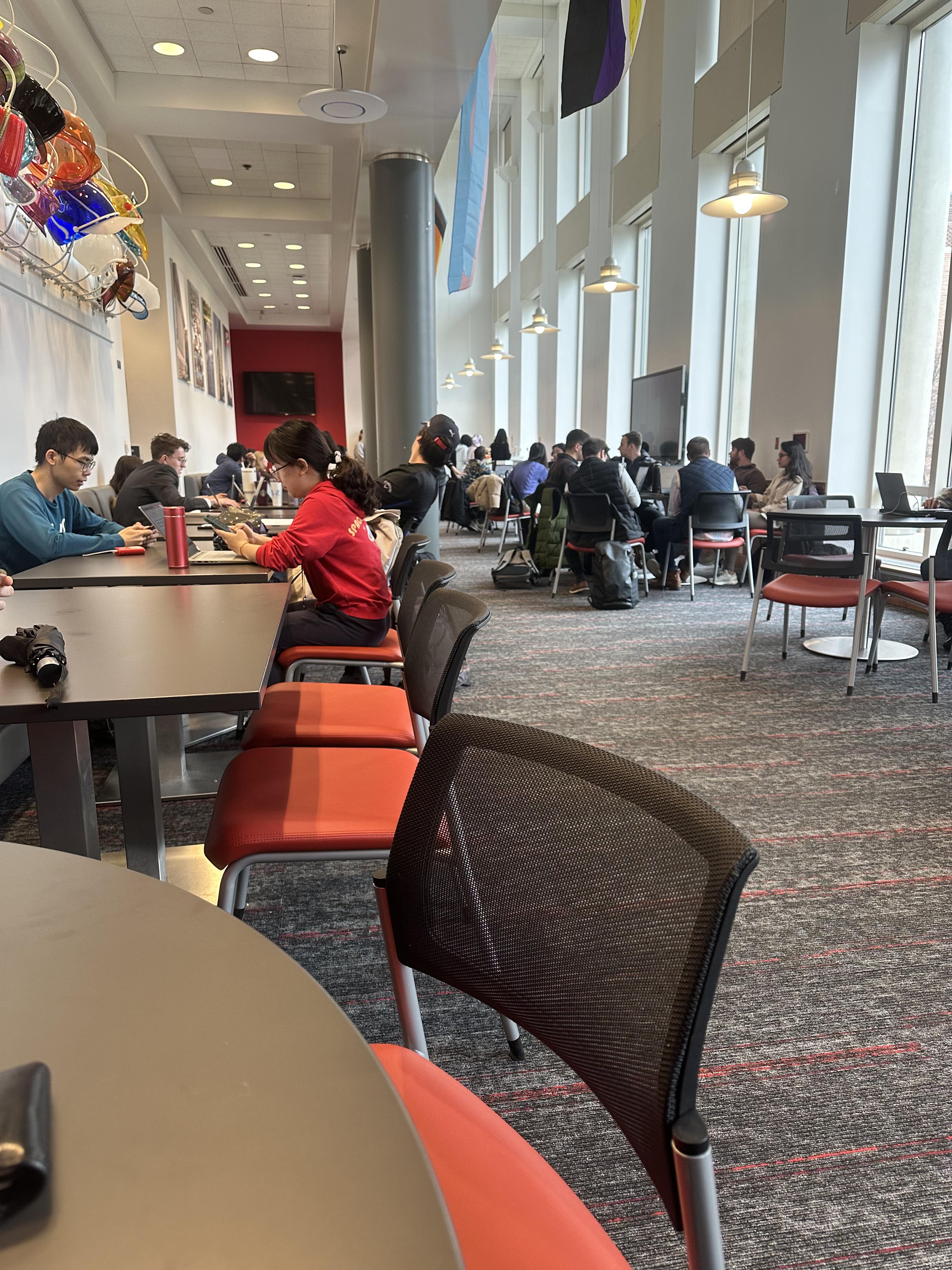 The Grad Lounge is packed as students celebrate the Lunar New Year