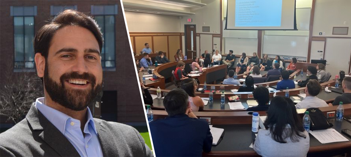 Ohio State Fisher Master of Accounting (MAcc) Classroom and Professor Robert (Bob) Lount