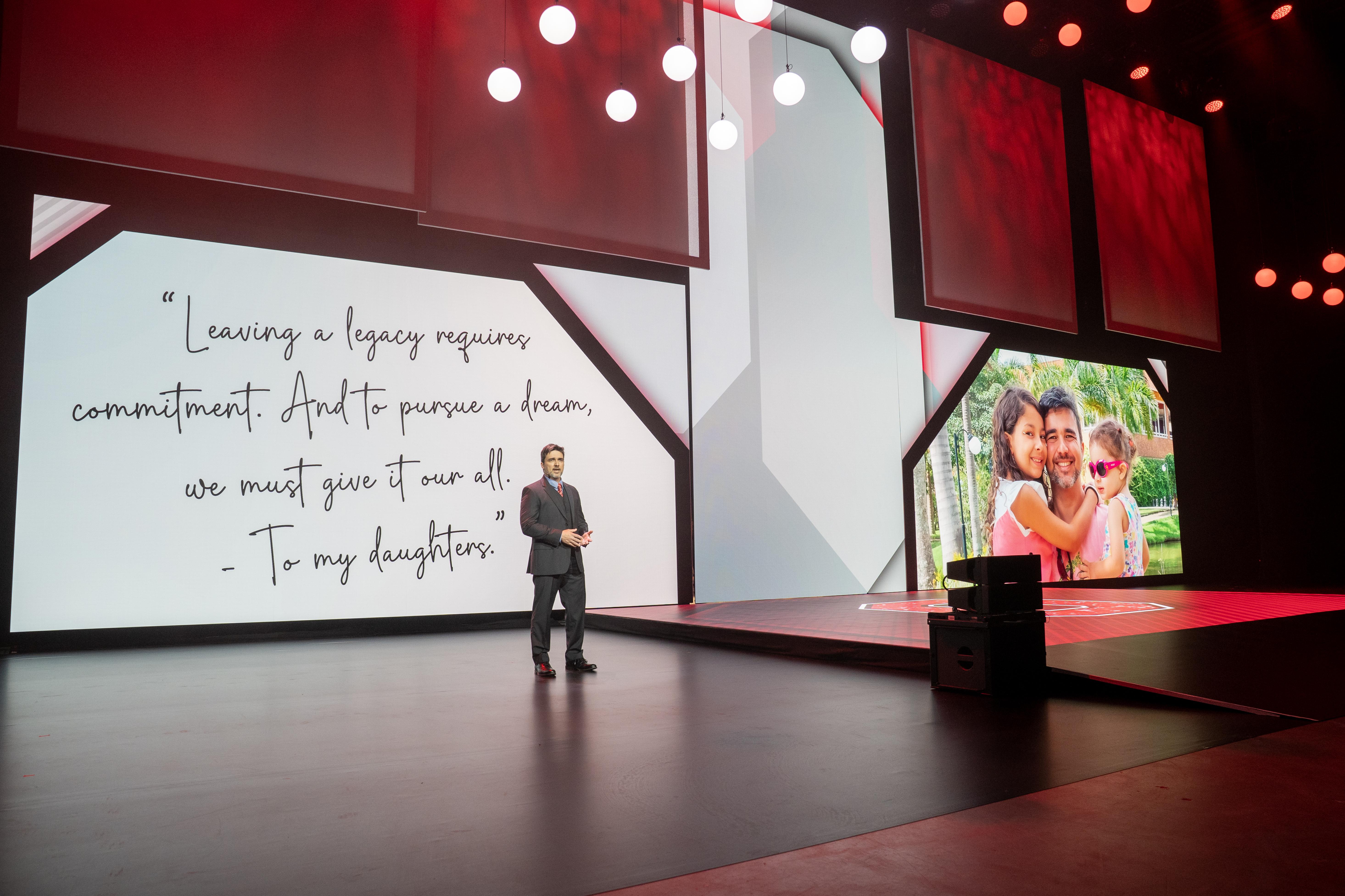 Sergio Ribeiro presenting at the Time & Change Ceremeon===at the Schottenstein Center