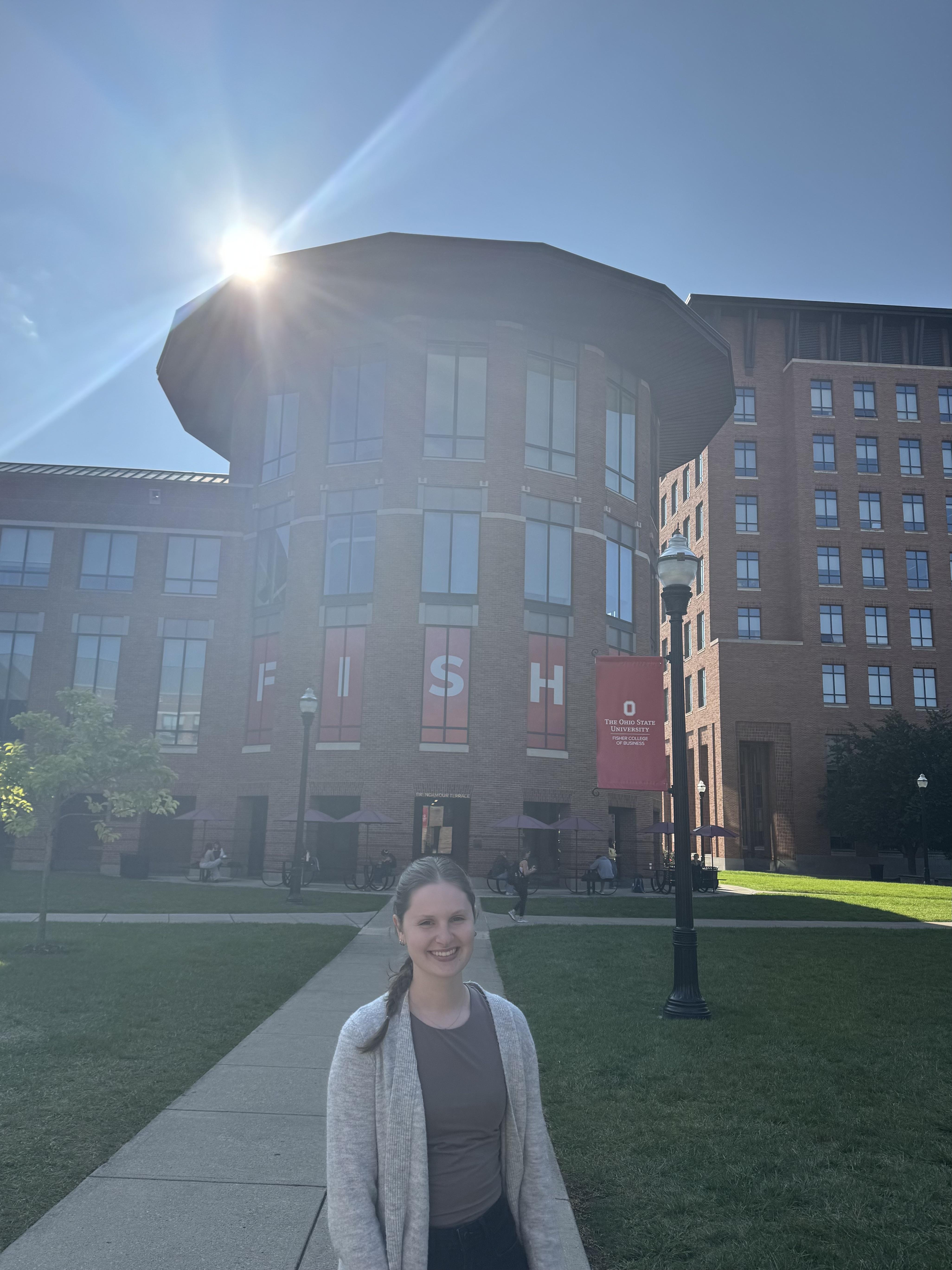 Photo in front of Fisher