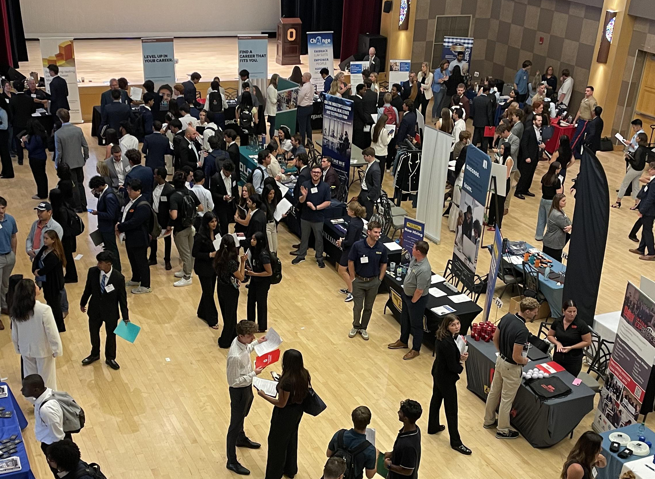 A moment at the career fair