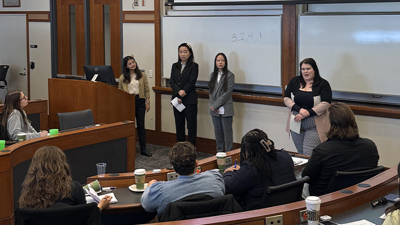 Team Presenting at the MHRM Case Competition