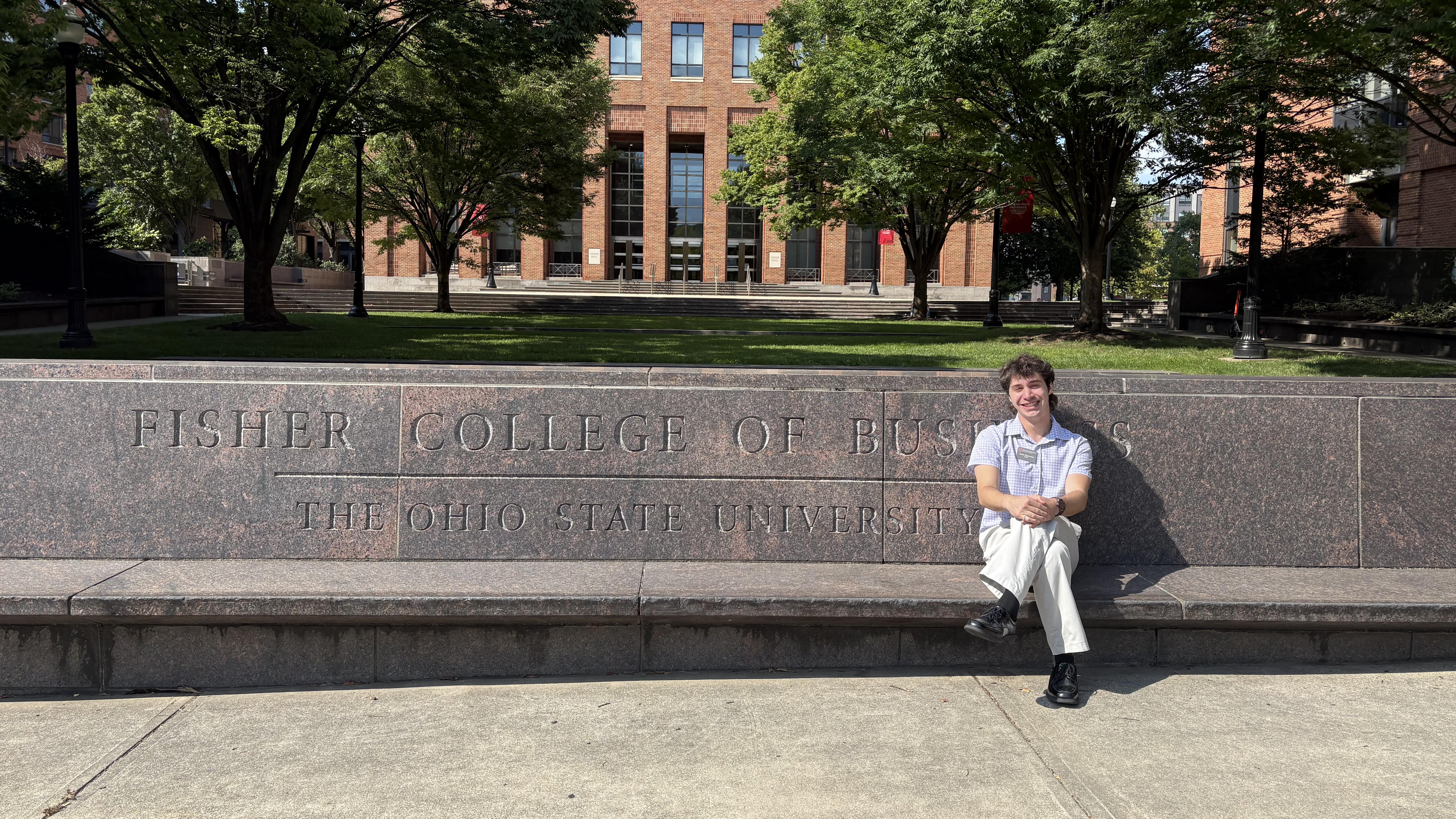 Sitting on Fisher bench