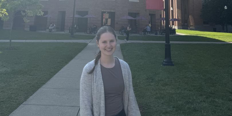 Photo in front of Fisher