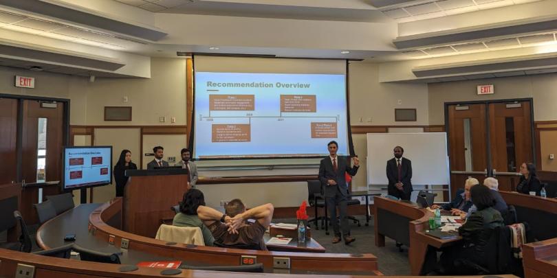 Team 5 (Winner of Case competition presenting their case)