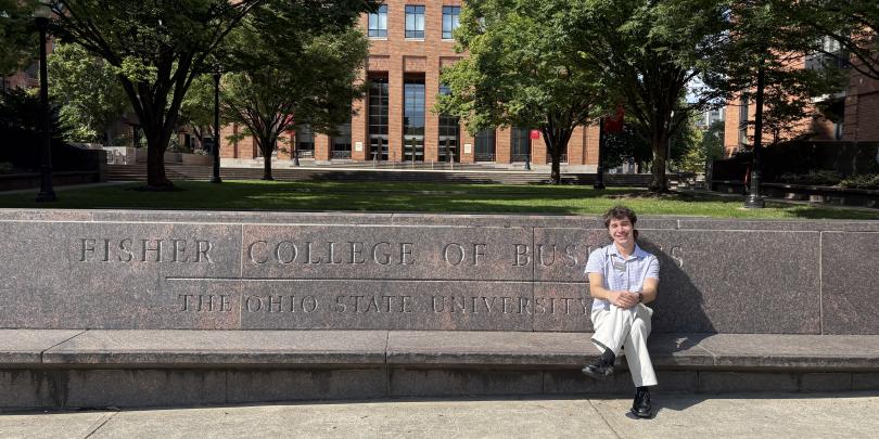 Sitting on Fisher bench