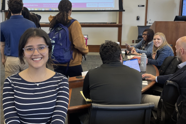 Rashi Sharma in class