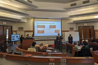 Team 5 (Winner of Case competition presenting their case)