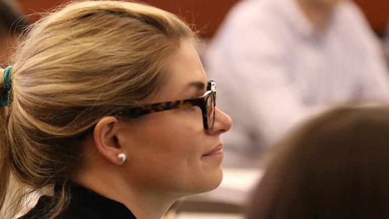 A female working professional student