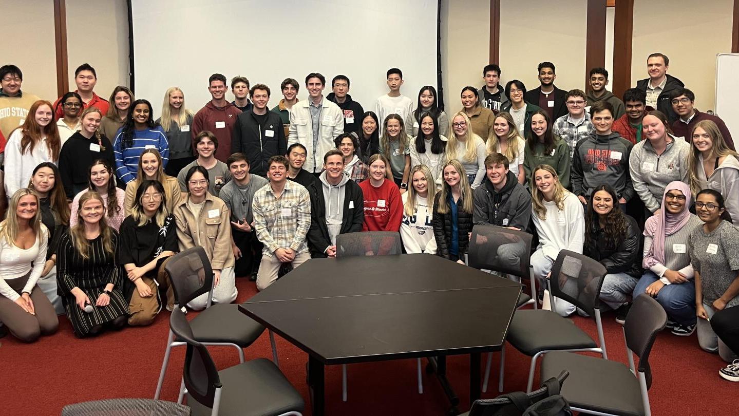 A group of honors students