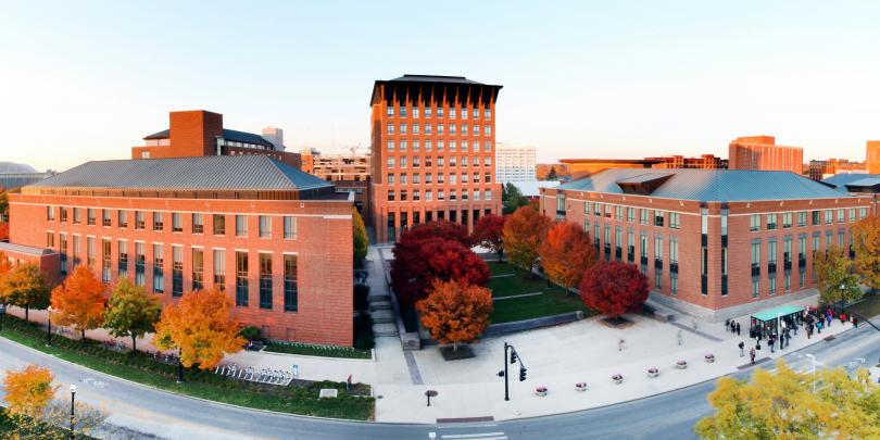 Panoramic shot of the Fisher College of Business campus