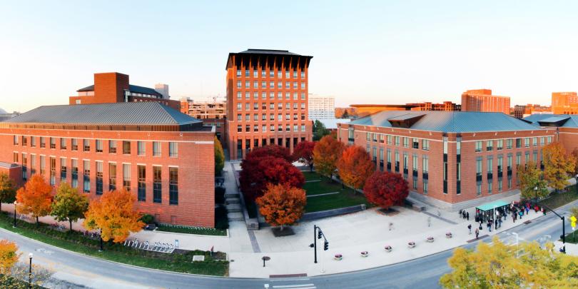 panoramic shot of Fisher College of Business campus