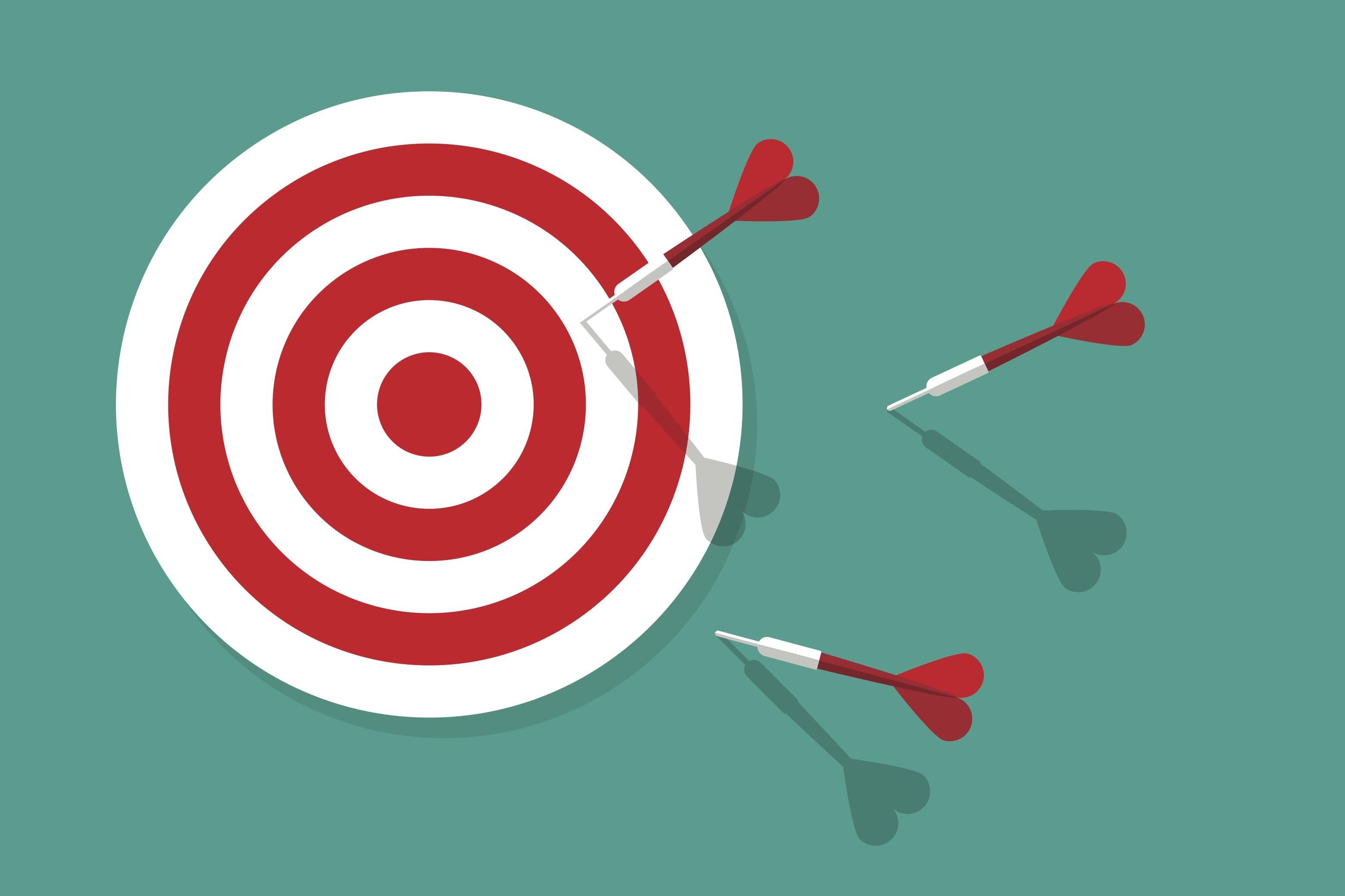 darts missed on target