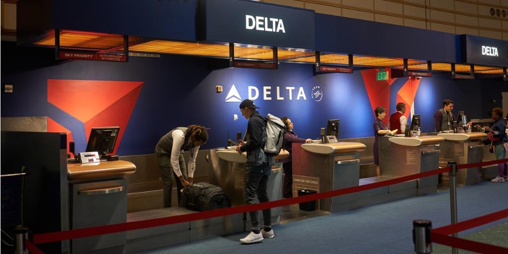 checking in at Delta airlines