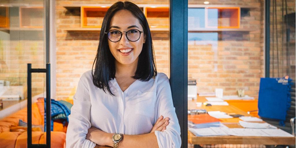 portrait of smiling employee