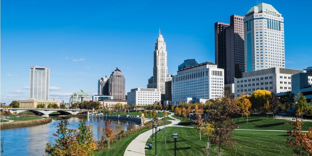 skyline of Columbus, OH