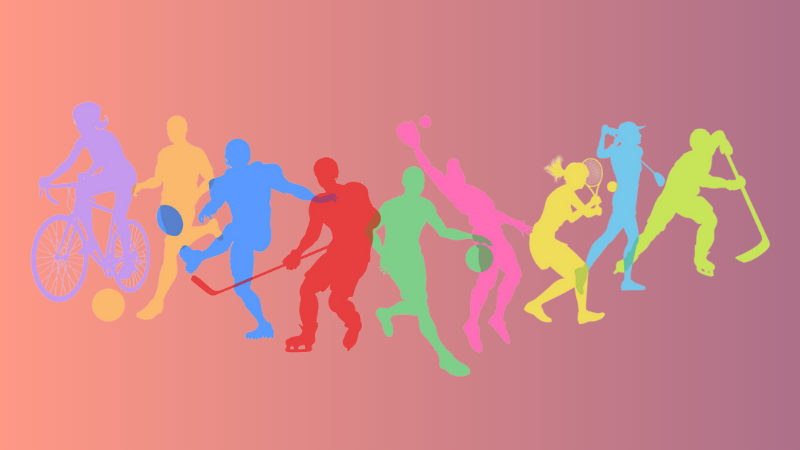 variety of sports players