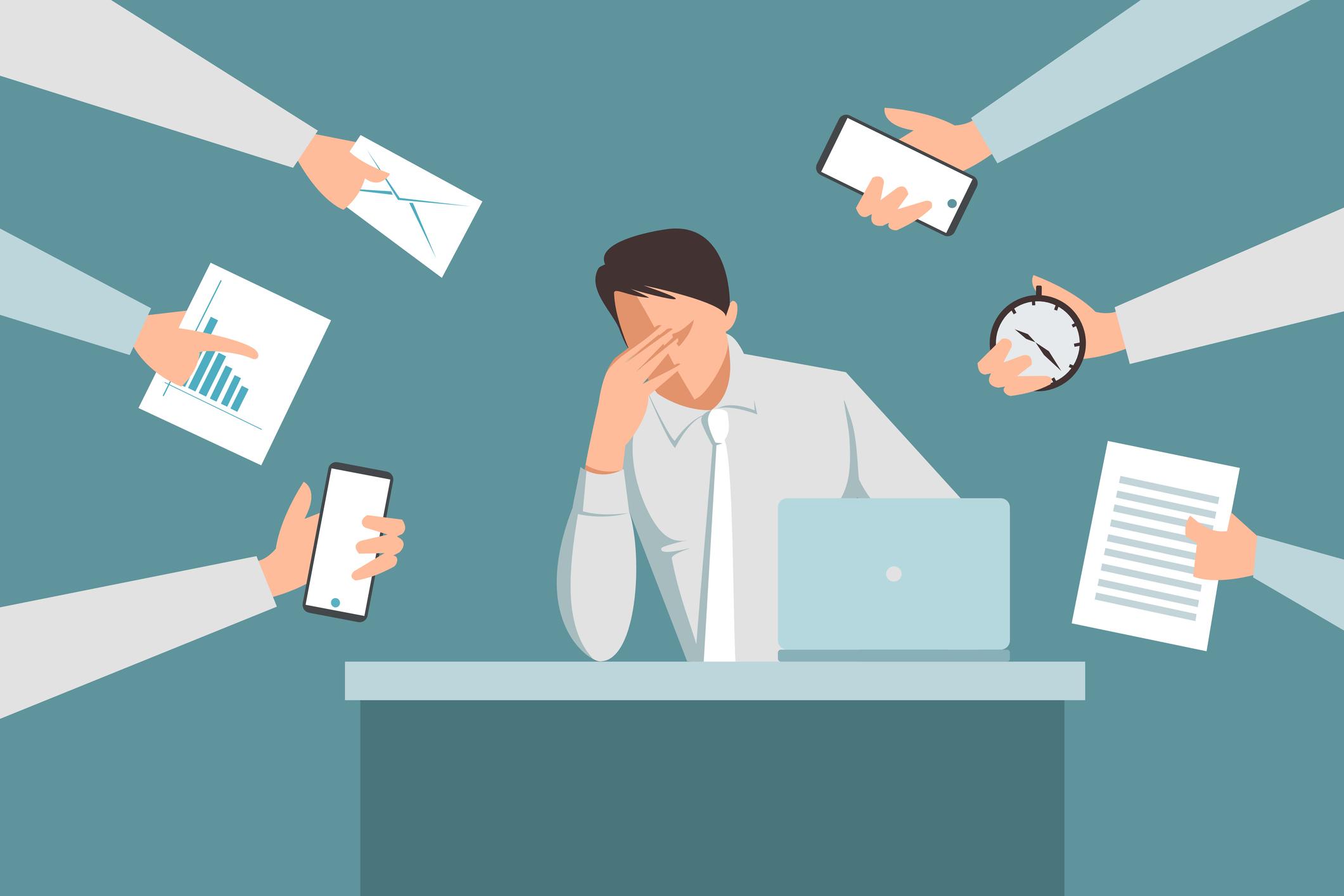 new CEO drowning in work