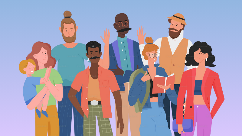 diverse group of people