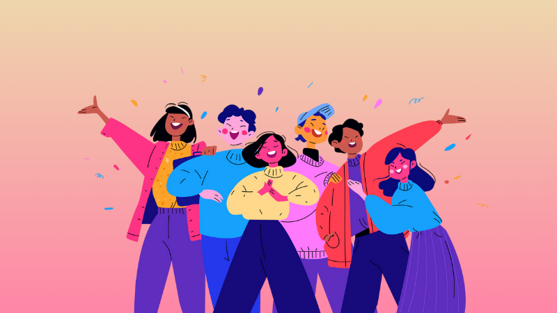 group of happy people