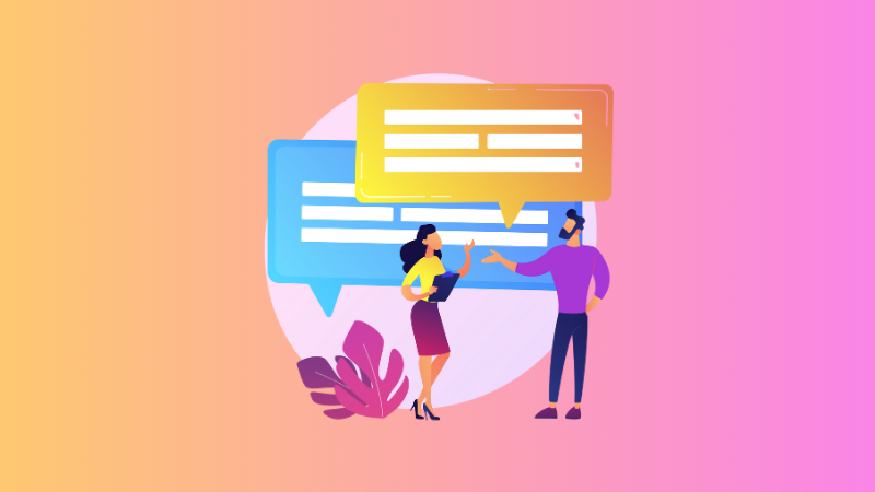 2 people communicating