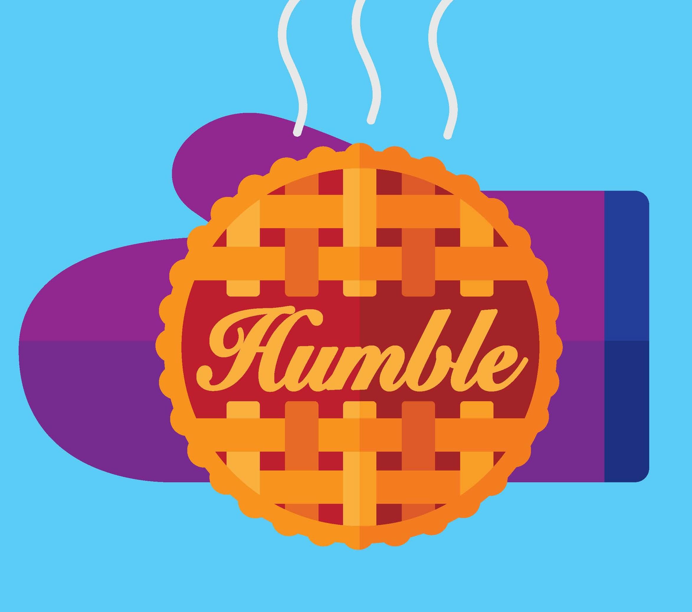 illustration of a pie with the word "Humble" written on it