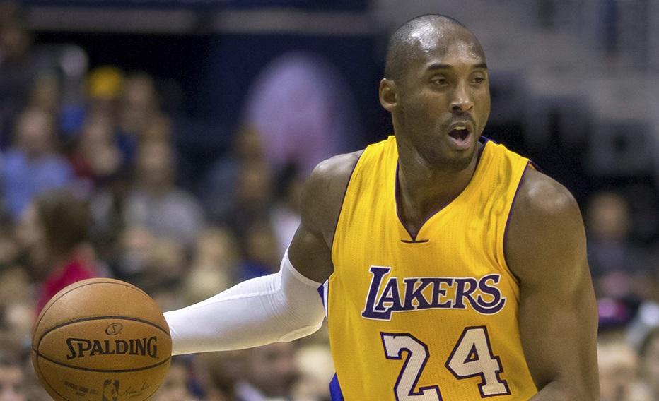 Kobe Bryant on the basketball court