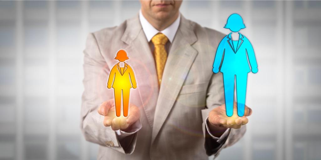 comparing two female workers