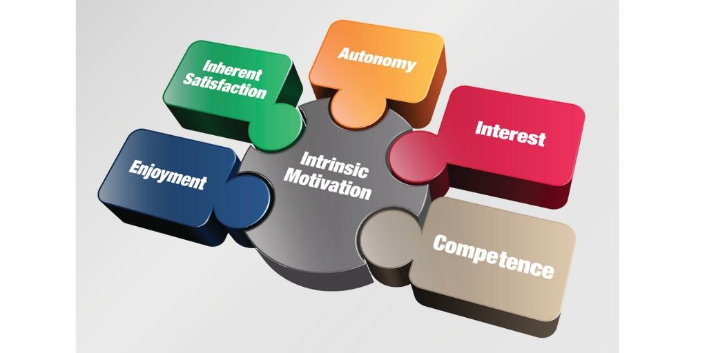 Puzzle pieces of intrinsic motivation put together: enjoyment, inherent satisfaction, autonomy, interest, and competence