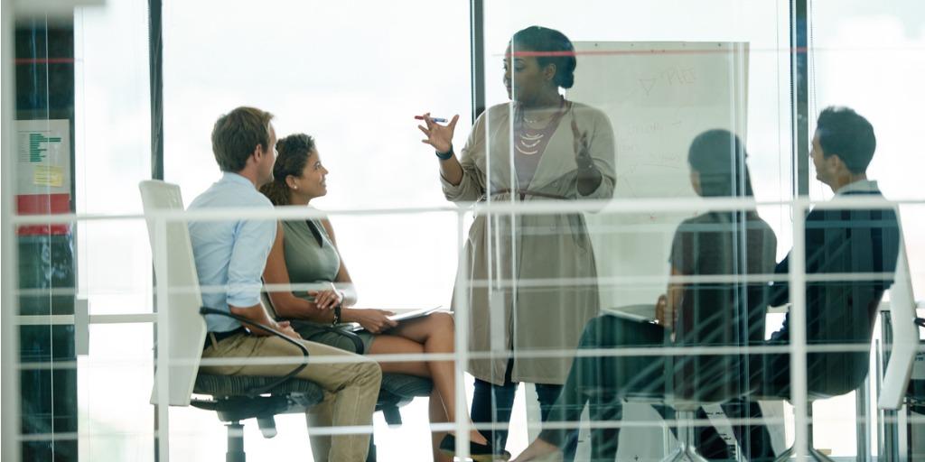 coworkers in a meeting