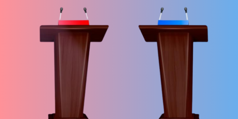 debate podiums for 2024 presidency
