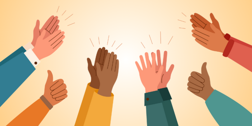 6 people of different race's arms 